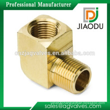 Taizhou manufacture high quality male female threaded forged brass 3 way elbow pipe fittings